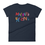 T-shirt ajusté femme Majeure et vaccinée couleurs
