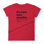 T-shirt ajusté femme - M'a faire mon possible