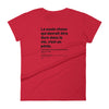 T-shirt ajusté femme - La seule chose qui devrait être dure