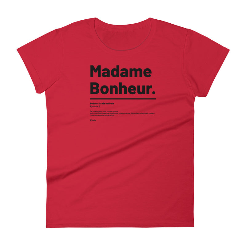 T-shirt ajusté femme Madame Bonheur