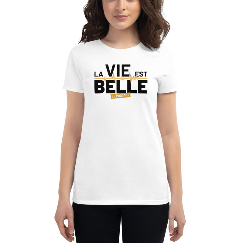 T-shirt ajusté femme - Logo LVEB noir
