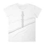 T-shirt ajusté femme - Multilingue calligraphique - Noir