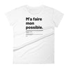 T-shirt ajusté femme - M'a faire mon possible