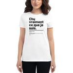 T-shirt ajusté femme - Ce que je suis