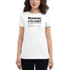 T-shirt ajusté femme - Messmer. c'tu vrai?
