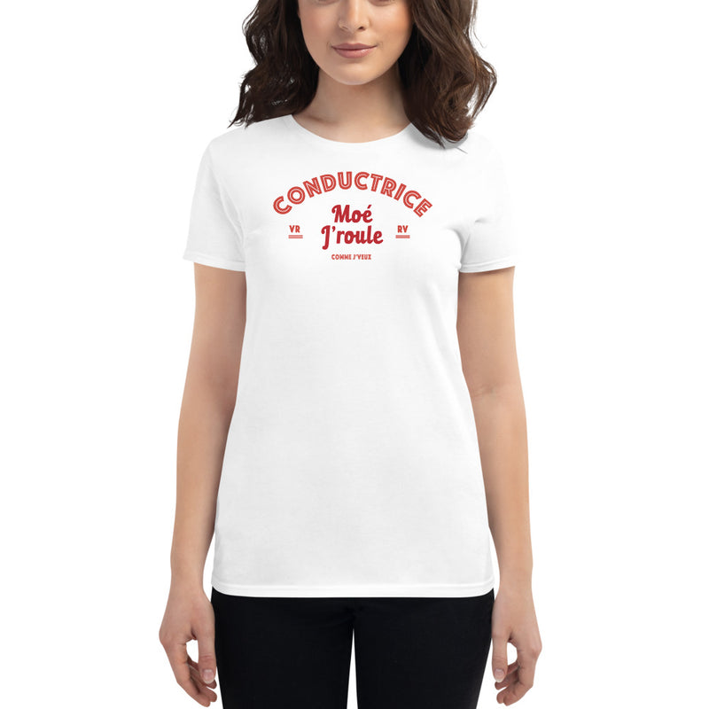 T-shirt ajusté femme - Conductrice - rouge