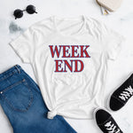 T-shirt ajusté femme week-end