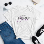 T-shirt ajusté femme Tornade Noire