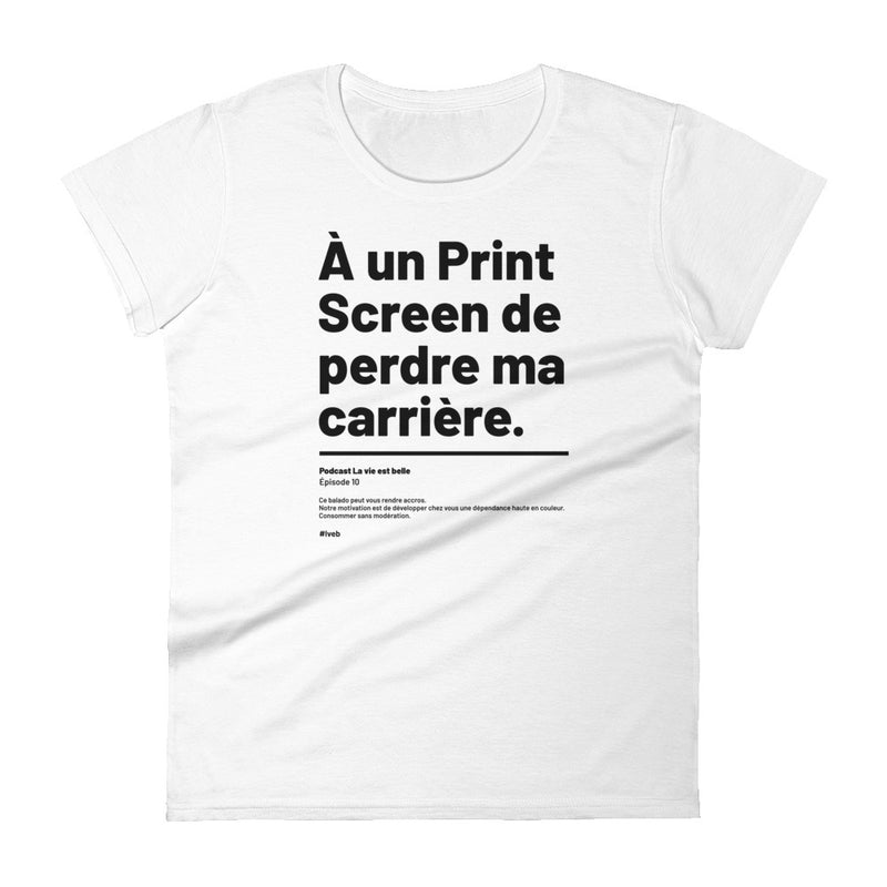T-shirt ajusté femme Print Screen