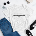 T-shirt ajusté femme 50plusandfabulous blanc